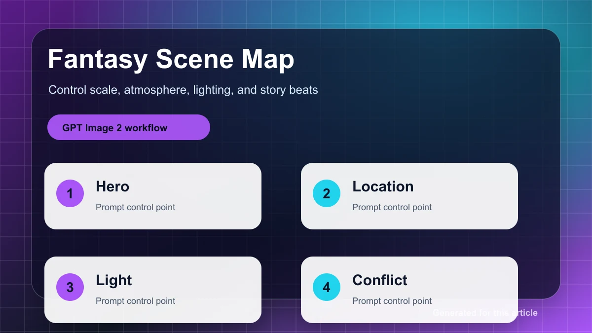 Map the fantasy scene before rendering